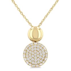 Nocturne Majesty Pave-Set Round Shape Diamond Fashion Pendant