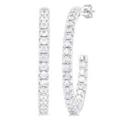ValPhoDor ZenZenMir 14K White Gold Diamond Pave Earrings