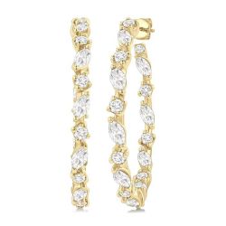 ValVerVel ValVioXe 14K White Gold Diamond Fashion Earrings