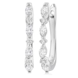 ArPhoLux 14K White Gold Diamond Fashion Earrings