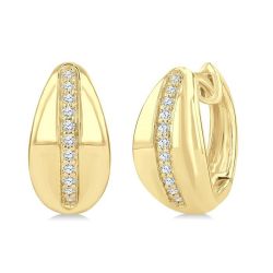 NoDorDor LoVerZen 14K White Gold Diamond Fashion Earrings