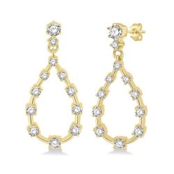 Drop Floating Diamond Fashion Earrings