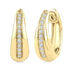 OraXeXe LysThVel 14K White Gold Diamond Fashion Earrings
