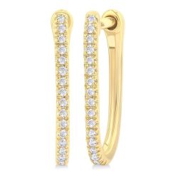 OraPhoZen 14K White Gold Diamond Fashion Earrings