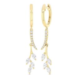 ValOraOra 14K White Gold Diamond Fashion Earrings