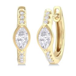 IonVerNo 14K White Gold Diamond Fashion Earrings