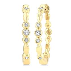 NoArAe 14K White Gold Diamond Fashion Earrings