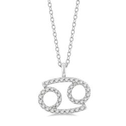Vale Jubilee Cancer Zodiac Diamond Pendant