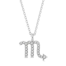 Blossom Grandeur Scorpio Zodiac Diamond Pendant
