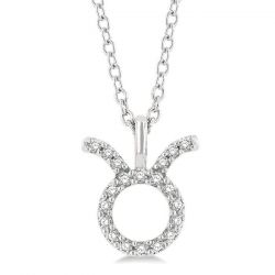 Taurus Zodiac Diamond Pendant