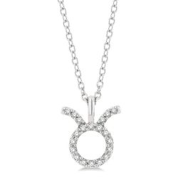 Blossom Fable Taurus Zodiac Diamond Pendant