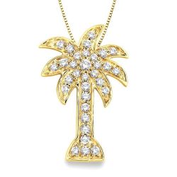 Sovereign Atlas Palm Tree Diamond Fashion Pendant