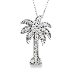 Orion Fable Palm Tree Diamond Fashion Pendant