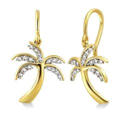 Serenity 14K White Gold Diamond Fashion Earrings