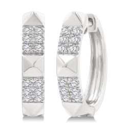 IsCaZen 14K White Gold Diamond Fashion Earrings