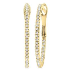 LinLuxDor ZenAeDor 14K White Gold Diamond Statement Earrings
