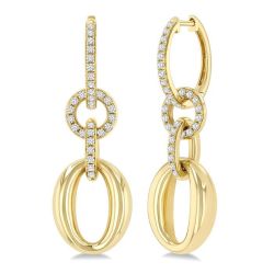 ElArAe 14K White Gold Diamond Fashion Earrings