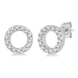 LoIonIon VelZen 14K White Gold Diamond Fashion Earrings