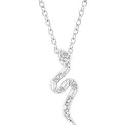Cyra Nettle Snake Petite Diamond Fashion Pendant