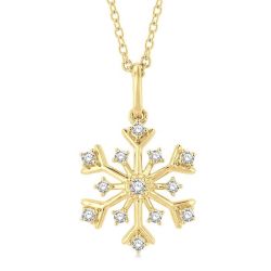 Allure Imperial Snow Flake Petite Diamond Fashion Pendant