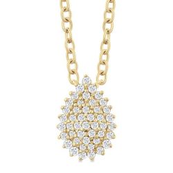 Atlas Kestrel Pear Shape Petite Cluster Diamond Fashion Pendant