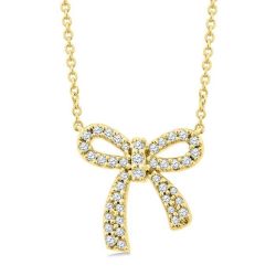 Waverly Aria Bow Petite Diamond Fashion Pendant