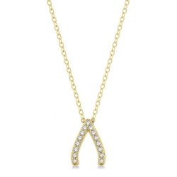 Wishbone Petite Diamond Fashion Pendant