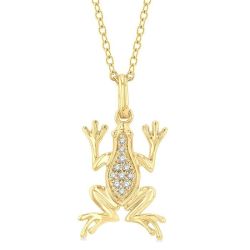 Thalia Aurora Frog Petite Diamond Fashion Pendant