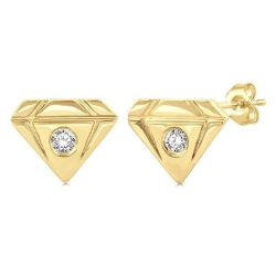 ArLinIon 14K White Gold Diamond Fashion Earrings