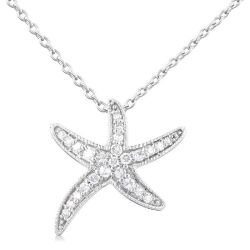 Umbria Rhea Starfish Petite Diamond Fashion Pendant