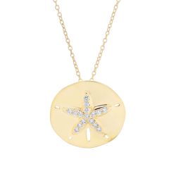 Diamond Sand Dollar Pendant