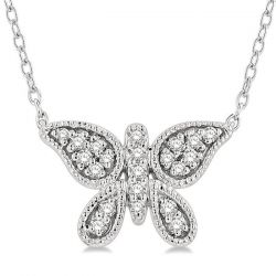 Butterfly Petite Diamond Fashion Pendant