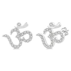 'Om' Petite Diamond Fashion Earrings