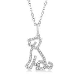 Prairie Maia Dog Petite Diamond Fashion Pendant