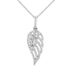 Vesper Aurora Angel Wings Petite Diamond Fashion Pendant
