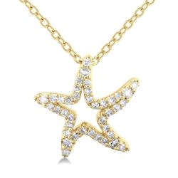 Nyx Calypso Starfish Petite Diamond Fashion Pendant