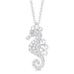 Aria Yew Seahorse Petite Diamond Fashion Pendant