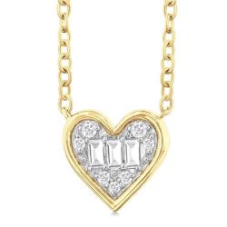 Heart Shape Bezel Set Petite Fusion Diamond Fashion Pendant