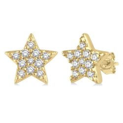 IsSolLin 14K White Gold Diamond Fashion Earrings