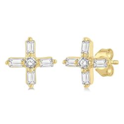 OnIon 14K White Gold Diamond Fashion Earrings