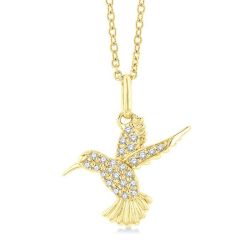 Halcyon Kalliope Hummingbird Petite Diamond Fashion Pendant