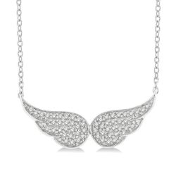 Kaia Laurel Angel Wings Petite Diamond Fashion Pendant