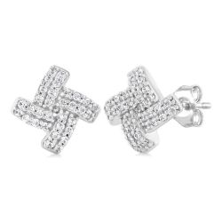 Knot Petite Diamond Fashion Earrings