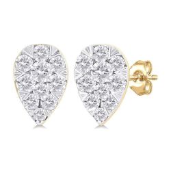 Pear Shape Shine Bright Petite Diamond Fashion Earrings