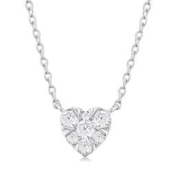 Heart Shape Shine Bright Petite Diamond Fashion Pendant