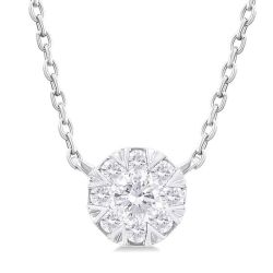 Nova Fable Round Shape Shine Bright Petite Diamond Fashion Pendant