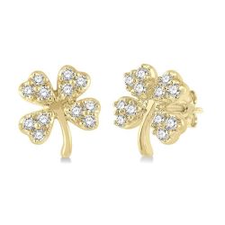 OnDorNo 14K White Gold Diamond Fashion Earrings