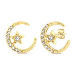 AeCa DorElAr 14K White Gold Diamond Fashion Earrings