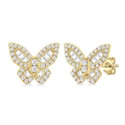 ElIsXe 14K White Gold Diamond Fashion Earrings