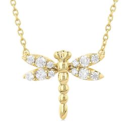 Dragonfly Petite Diamond Fashion Pendant